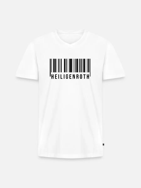 Heiligenroth Westerwald - Männer Premium Bio T-Shirt mit V-Ausschnitt - Weiß