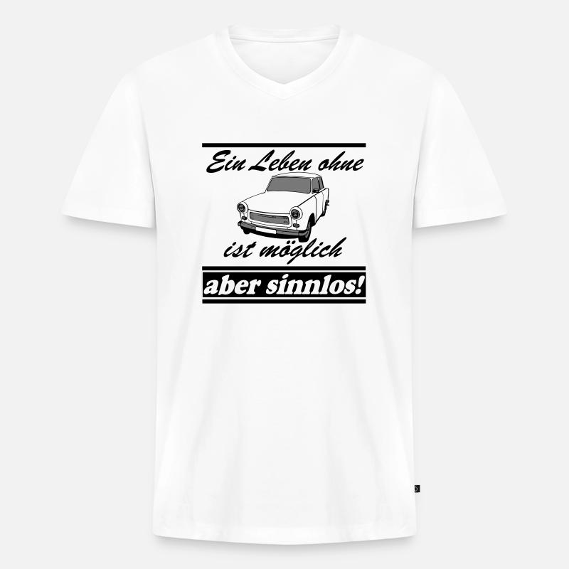  , ein Leben ohne  ..(25) - Männer Premium Bio T-Shirt mit V-Ausschnitt - Weiß