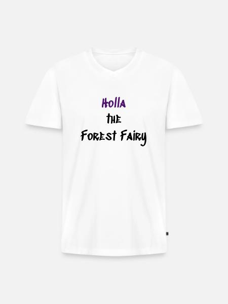 Forest Fairy - Männer Premium Bio T-Shirt mit V-Ausschnitt - Weiß