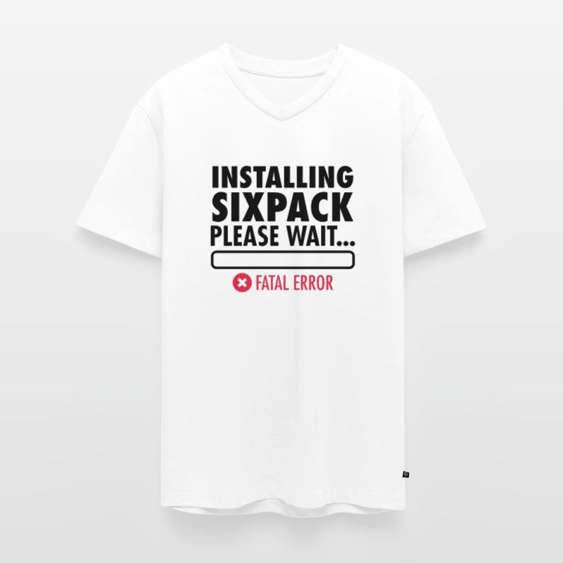 Installing Sixpack (Fatal Error) Men's Premium Organic T-shirt with V-neck