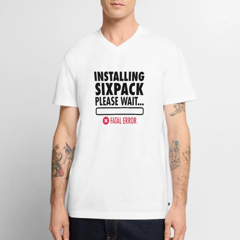 Installing Sixpack (Fatal Error) Men's Premium Organic T-shirt with V-neck