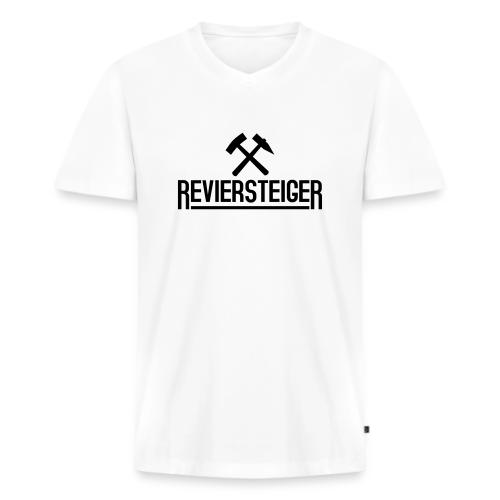 berufe_reviersteiger - Männer Premium Bio T-Shirt mit V-Ausschnitt