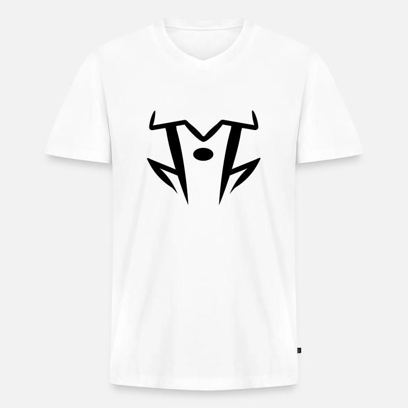 hord - Männer Premium Bio T-Shirt mit V-Ausschnitt - Weiß