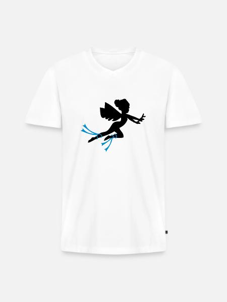 Fairy Greek myths - Men's Premium Organic T-shirt with V-neck - white