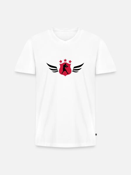 Boxing - Boxer - Men's Premium Organic T-shirt with V-neck - white
