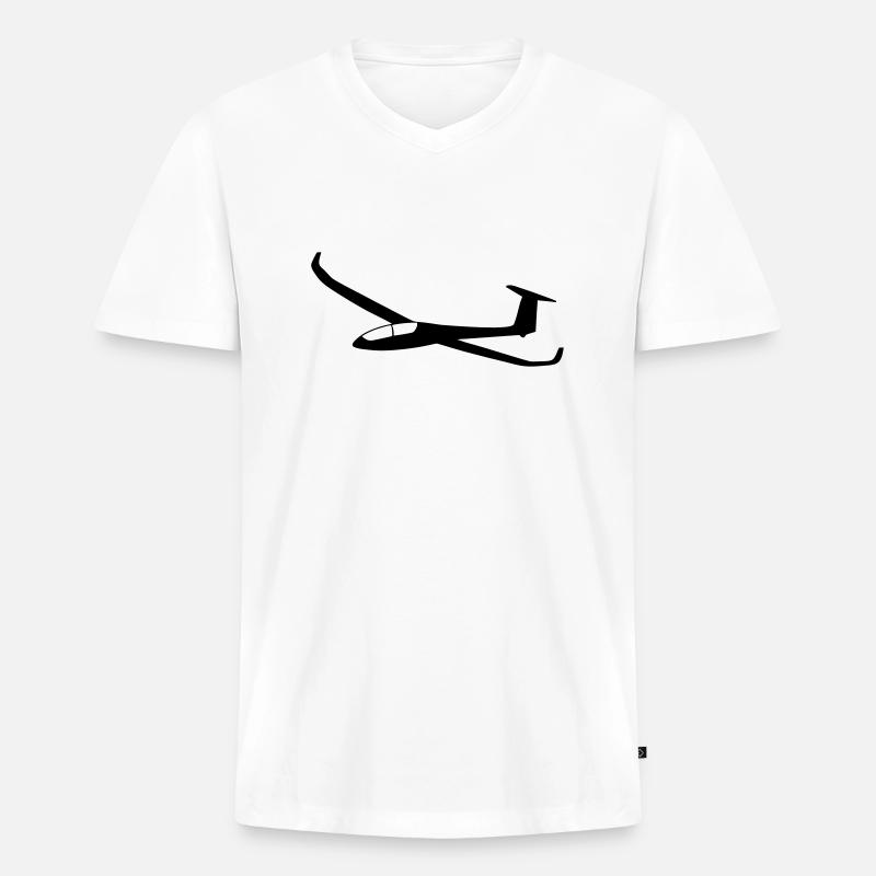DG 1000 - Männer Premium Bio T-Shirt mit V-Ausschnitt - Weiß