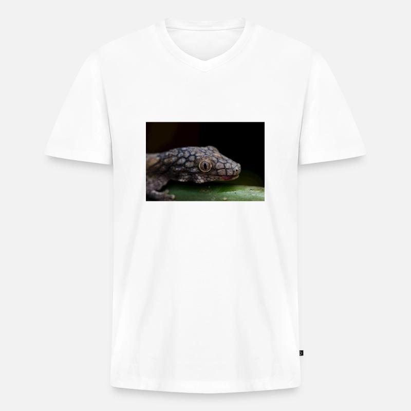 Eurydactylodes symmetricus - Männer Premium Bio T-Shirt mit V-Ausschnitt - Weiß