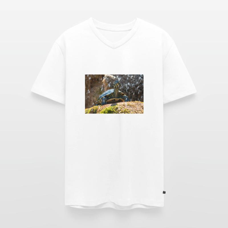 Trachemys scripta scripta scripta T-shirt encolure en V Premium bio Homme