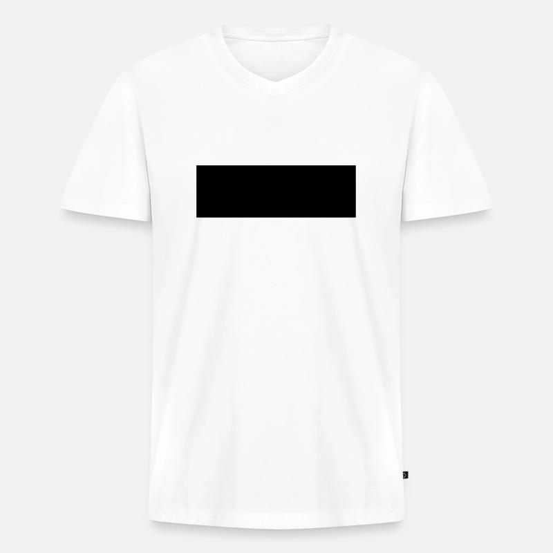 trippy - Männer Premium Bio T-Shirt mit V-Ausschnitt - Weiß
