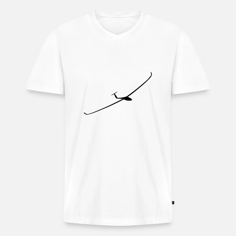 Ventus 2c - Männer Premium Bio T-Shirt mit V-Ausschnitt - Weiß