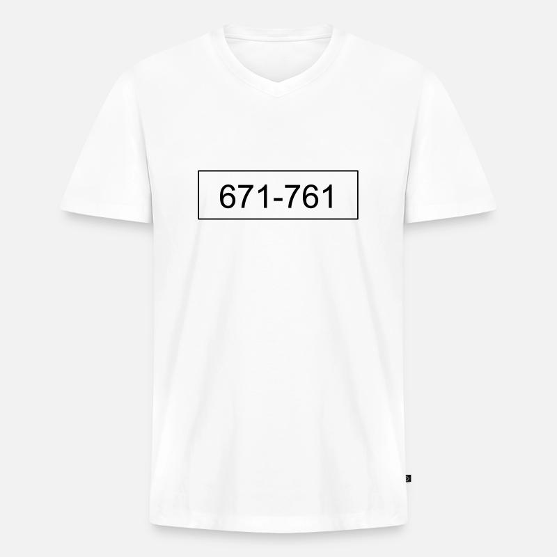 Panzerknacker karneval - Männer Premium Bio T-Shirt mit V-Ausschnitt - Weiß