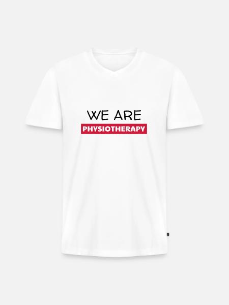 Krankengymnast / Krankengymnastin / Physio / - Männer Premium Bio T-Shirt mit V-Ausschnitt - Weiß