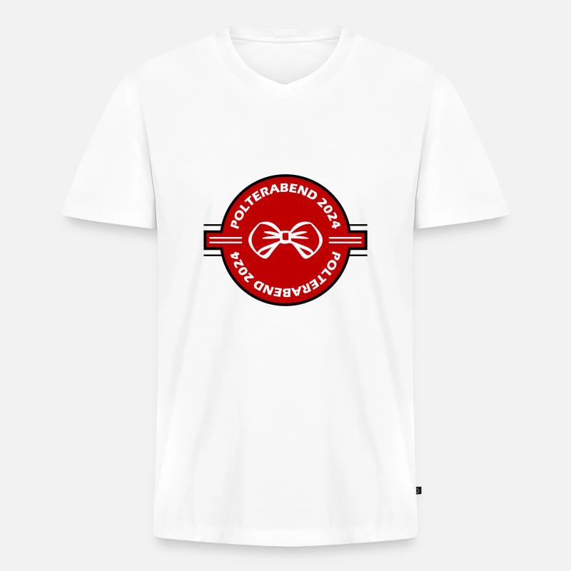 Polterabend 2024 - Männer Premium Bio T-Shirt mit V-Ausschnitt - undefined