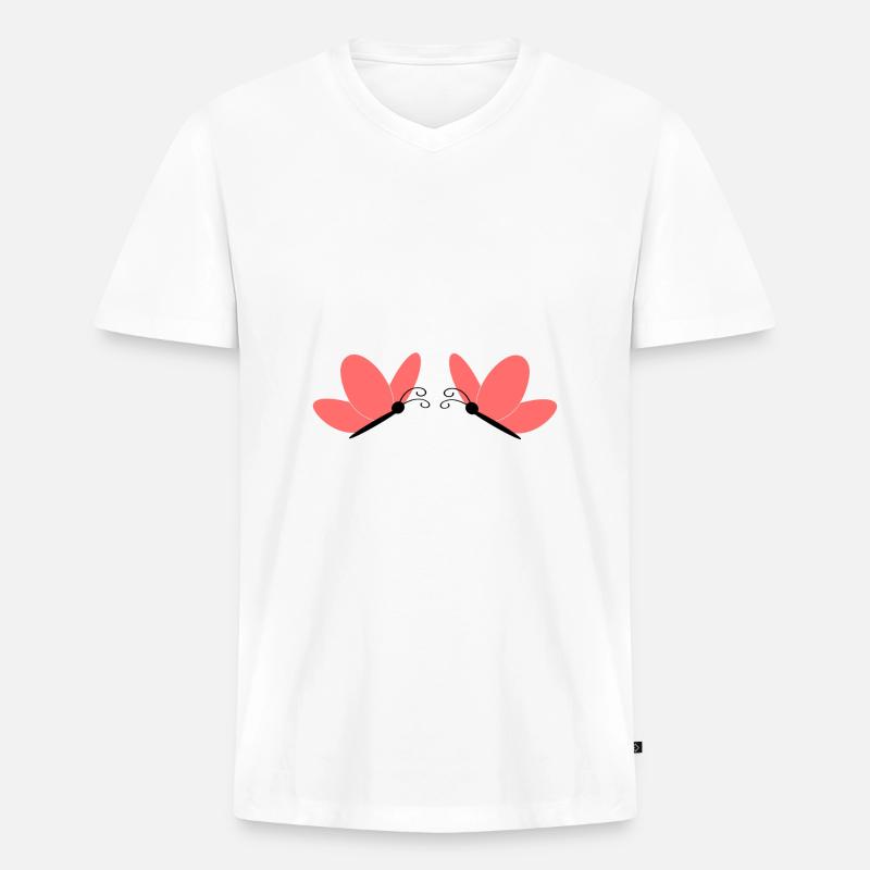 Muttertags Geschenk Mutter Muttertag Geschenkidee  - Männer Premium Bio T-Shirt mit V-Ausschnitt - Weiß