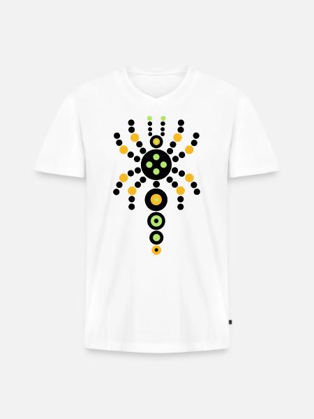 butterfly lingus - Men's Premium Organic T-shirt with V-neck - white