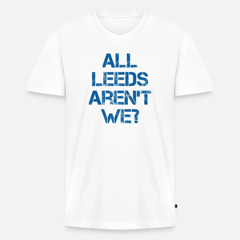 EIN GESETZ - Männer Premium Bio T-Shirt mit V-Ausschnitt - Weiß