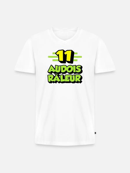 Complaining Audois - Men's Premium Organic T-shirt with V-neck - white