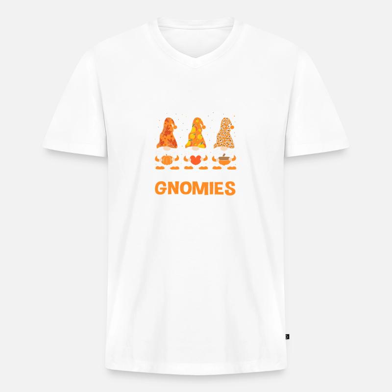 Thanksgiving Mama Mutter Oma Großmutter - Männer Premium Bio T-Shirt mit V-Ausschnitt - Weiß