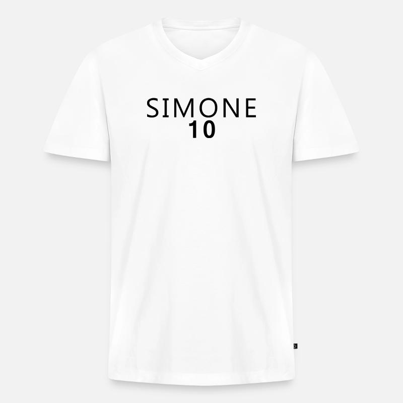 Dschungel 2026 Karneval Kostüm Simone - Männer Premium Bio T-Shirt mit V-Ausschnitt - Weiß