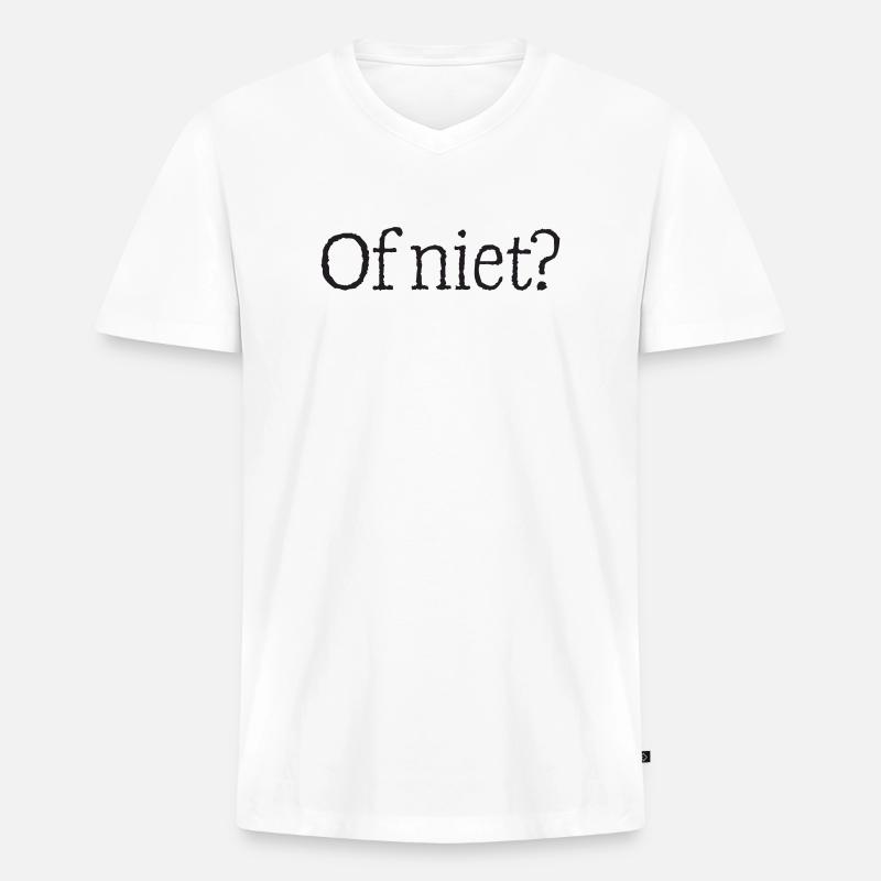 11 Oder doch nicht? - Männer Premium Bio T-Shirt mit V-Ausschnitt - Weiß
