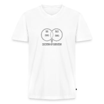 Booze beer beer gift beer drinkers booze party - Men's Premium Organic T-shirt with V-neck - white - Front - Nico (187cm)