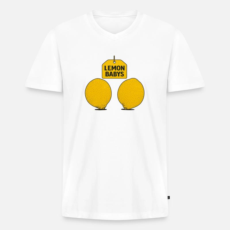 779797EB 0CBC 4BE0 A3BB FDBD99E2D8F4 - Männer Premium Bio T-Shirt mit V-Ausschnitt - Weiß