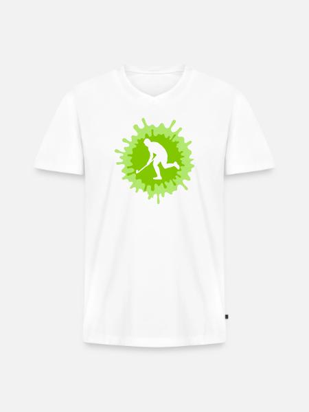 3D hockey - Men's Premium Organic T-shirt with V-neck - white