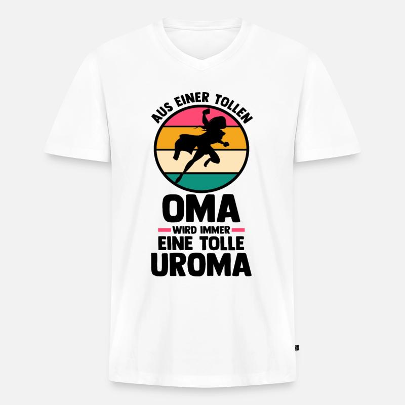 Mutter Mama Großmutter Oma - Männer Premium Bio T-Shirt mit V-Ausschnitt - undefined