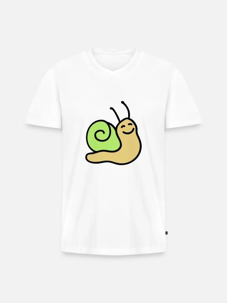 Merry screw 3 - Men's Premium Organic T-shirt with V-neck - white