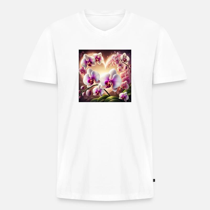 FDBC2AB6 3E59 4113 A521 A84817BF6BBD - Männer Premium Bio T-Shirt mit V-Ausschnitt - Weiß