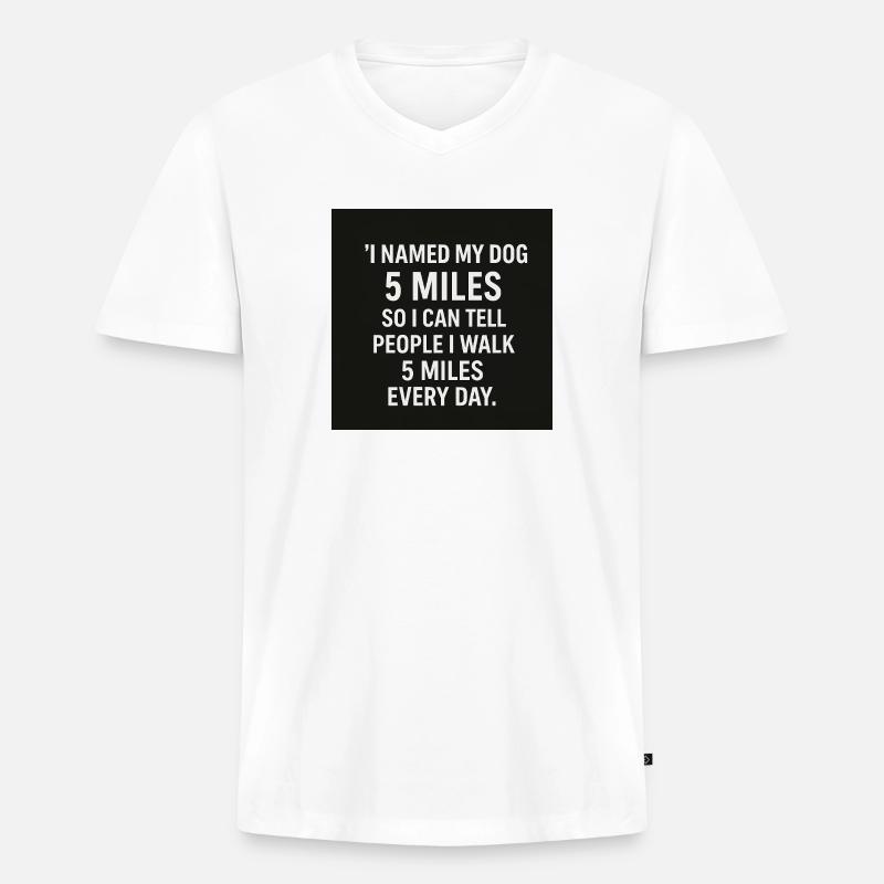 67A3264C F2AE 4A0E ABFC A83DD9500223 - Männer Premium Bio T-Shirt mit V-Ausschnitt - Weiß