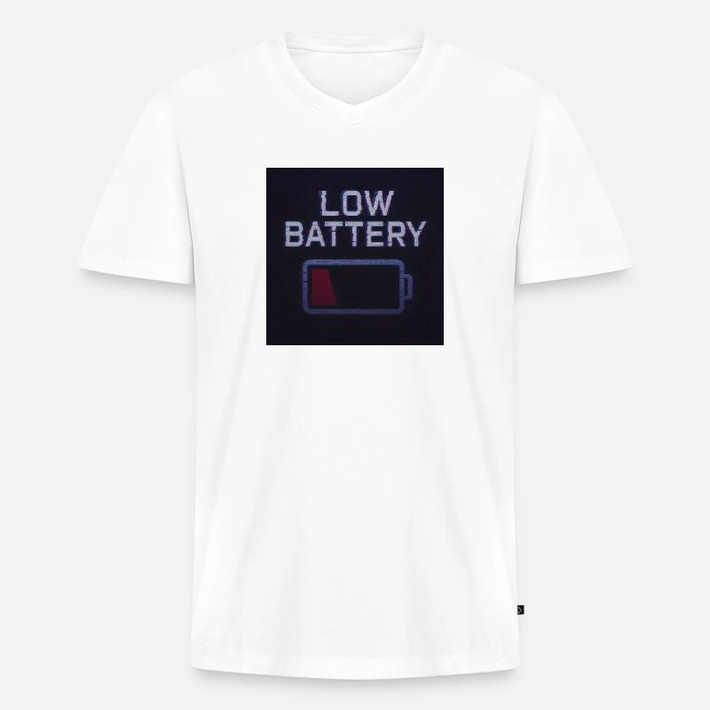 E9803123 54C8 45BA 93E4 395D0E9385CD - Männer Premium Bio T-Shirt mit V-Ausschnitt - Weiß