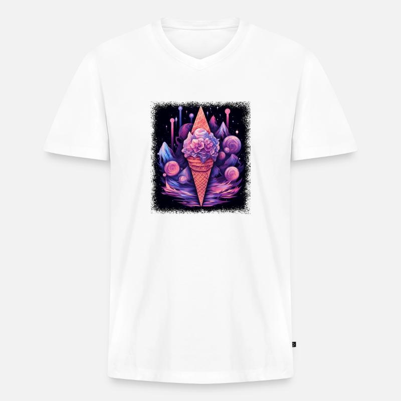 programming language gift computer - Männer Premium Bio T-Shirt mit V-Ausschnitt - Weiß