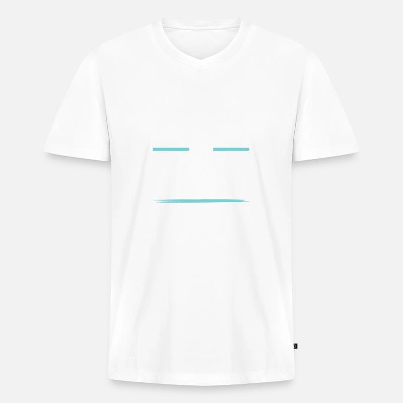 Dancing Crew - Männer Premium Bio T-Shirt mit V-Ausschnitt - Weiß