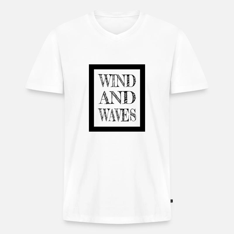 jokes self-expression breaking barriers - Männer Premium Bio T-Shirt mit V-Ausschnitt - Weiß