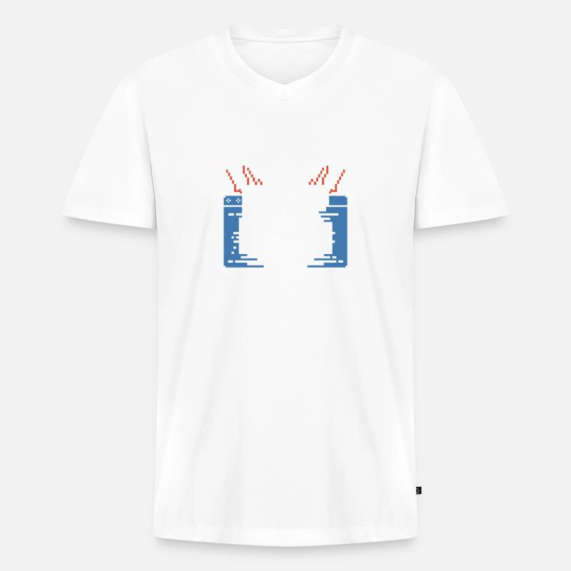 Coding Ninja Programmer Debugging Master - Men's Premium Organic T-shirt with V-neck - white