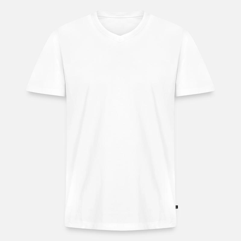 Paradiesvögel - Männer Premium Bio T-Shirt mit V-Ausschnitt - Weiß