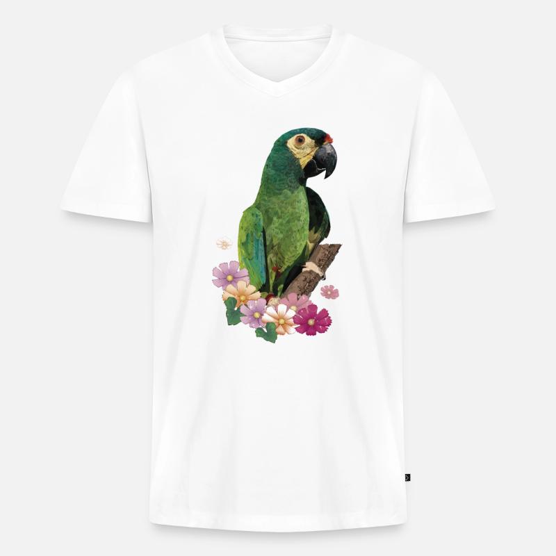 Das Maracanã - Männer Premium Bio T-Shirt mit V-Ausschnitt - Weiß