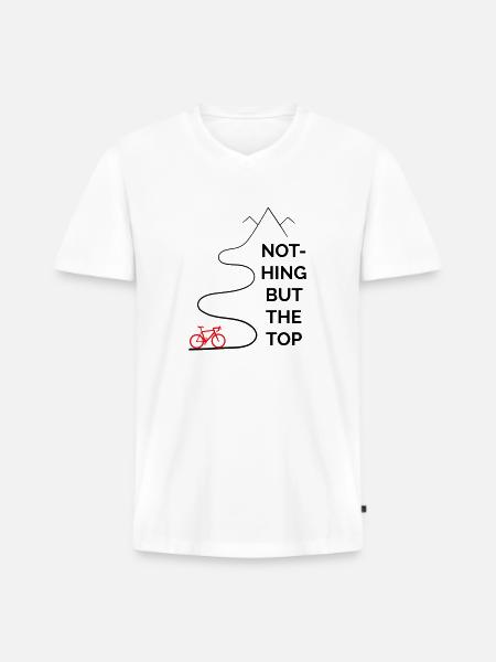 Roadbike - nothing but the top - Men's Premium Organic T-shirt with V-neck - white