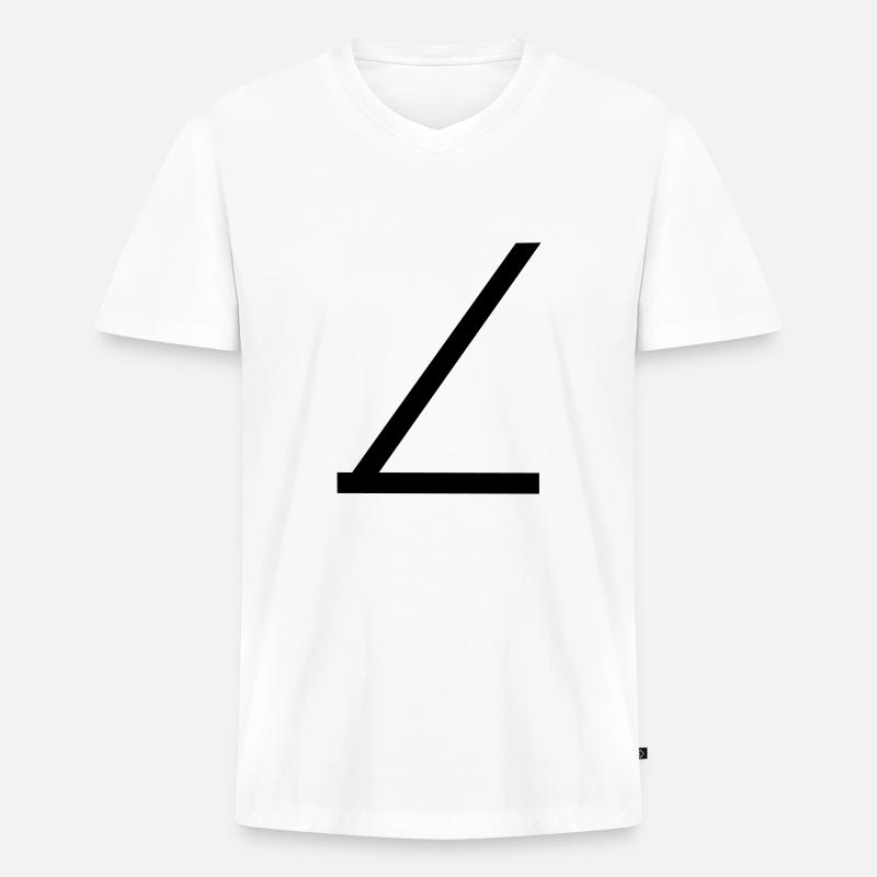 Anschnallgurt - Männer Premium Bio T-Shirt mit V-Ausschnitt - Weiß
