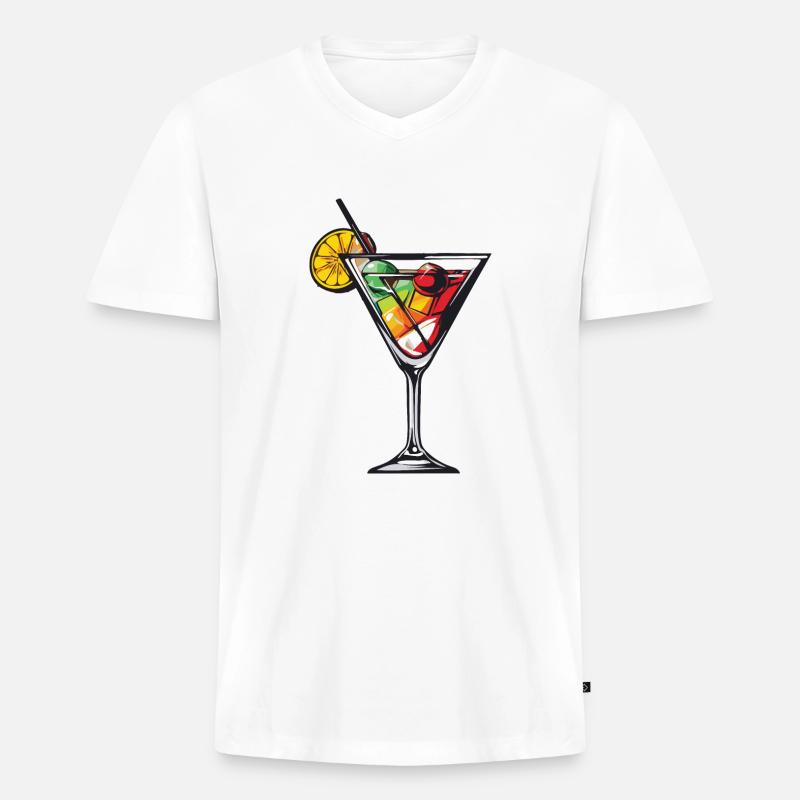 Limonade Drink - Männer Premium Bio T-Shirt mit V-Ausschnitt - undefined