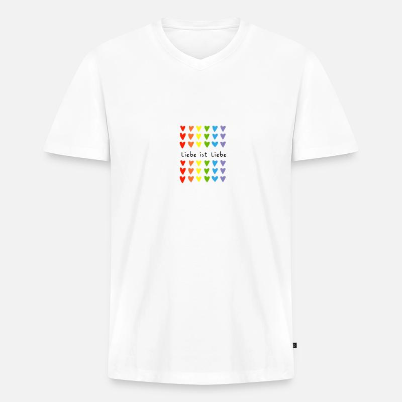 F57D3DB3 0E14 4B77 B8D8 3C907079F51C - Männer Premium Bio T-Shirt mit V-Ausschnitt - Weiß