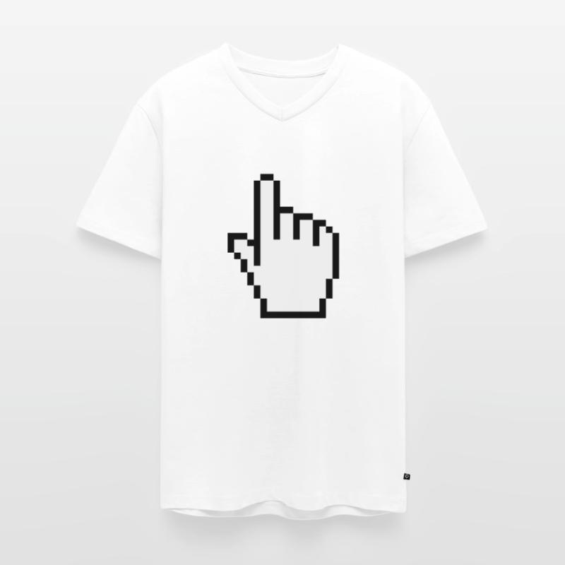 pointer / cursor Männer Premium Bio T-Shirt mit V-Ausschnitt