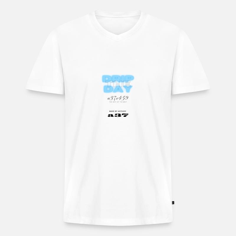 I will 2 - Männer Premium Bio T-Shirt mit V-Ausschnitt - Weiß