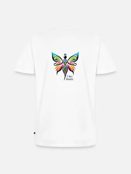 Colour Fairy - FairyBreizh - Men's Premium Organic T-shirt with V-neck - white