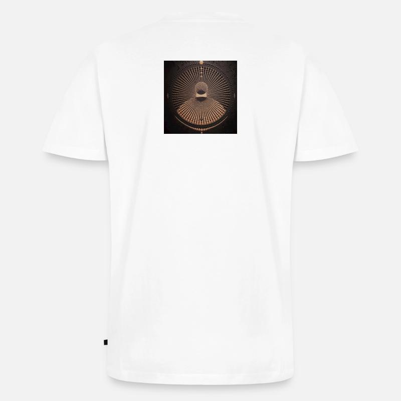 Das Mandala des Perlenrings - Männer Premium Bio T-Shirt mit V-Ausschnitt - Weiß