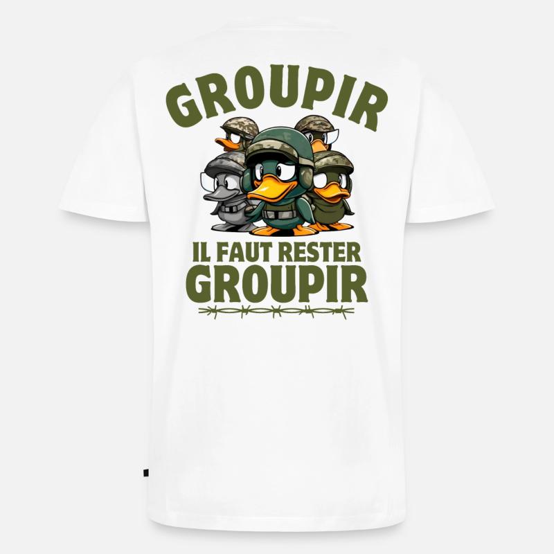 die siebte Kompanie, Tassin, Pitivier - Männer Premium Bio T-Shirt mit V-Ausschnitt - Weiß