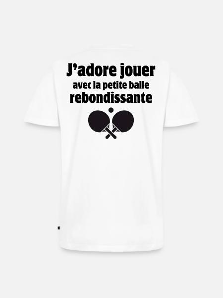 table tennis, table tennis, table tennis - Men's Premium Organic T-shirt with V-neck - white