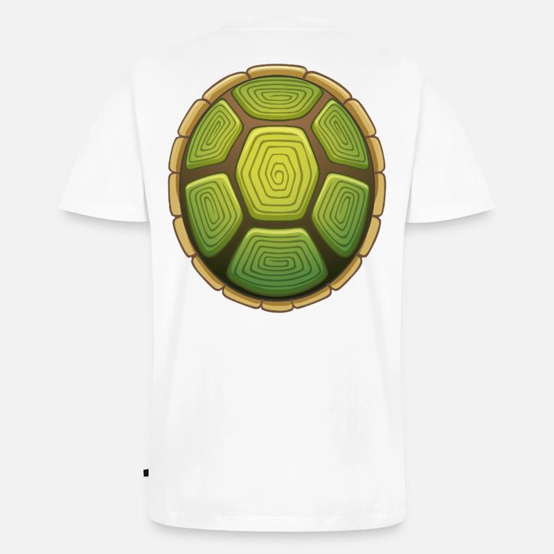 Langsam wie eine Schildkröte - Männer Premium Bio T-Shirt mit V-Ausschnitt - Weiß