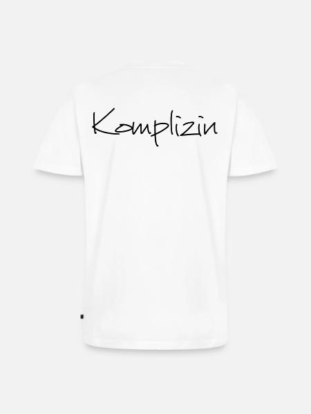 Komplizin Junggesellenabschied Freundin - Männer Premium Bio T-Shirt mit V-Ausschnitt - Weiß
